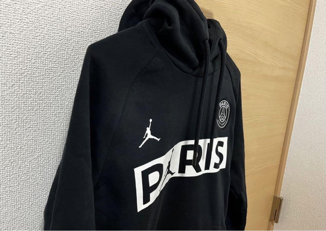 Jordan パリ ロゴ パーカー ブラック