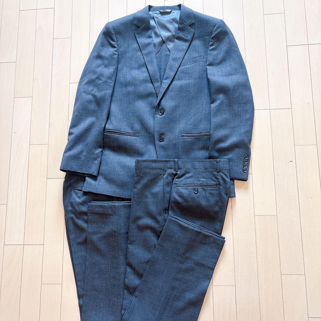 新品　JOHN PEARSE グレー スーツ　パンツ2本セット A4 コナカ