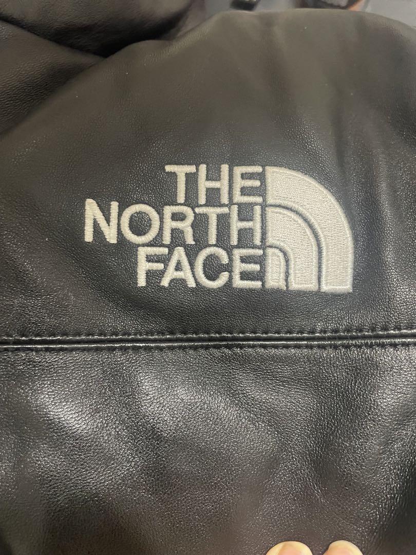 17FW The North Face Supreme レザーダウンジャケット