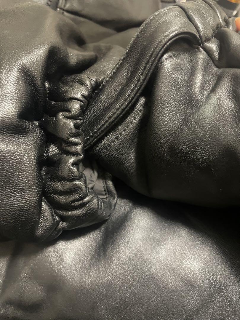 17FW The North Face Supreme レザーダウンジャケット