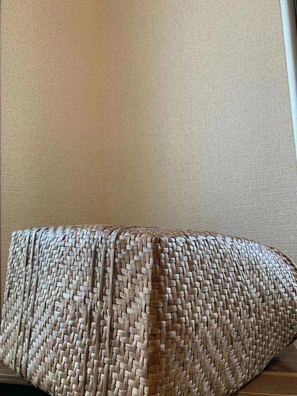 山葡萄　手作り　籠バッグ　網代編み　最大サイズ