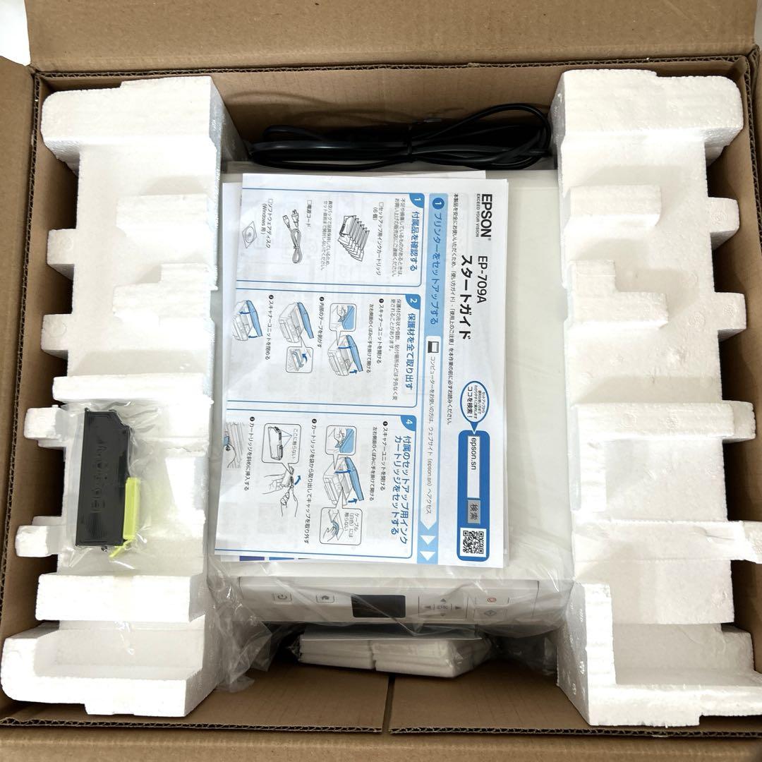 逆輸入 ジャンク品】エプソンプリンター EP-709A インク付き 吸収パッド プリンター・複合機