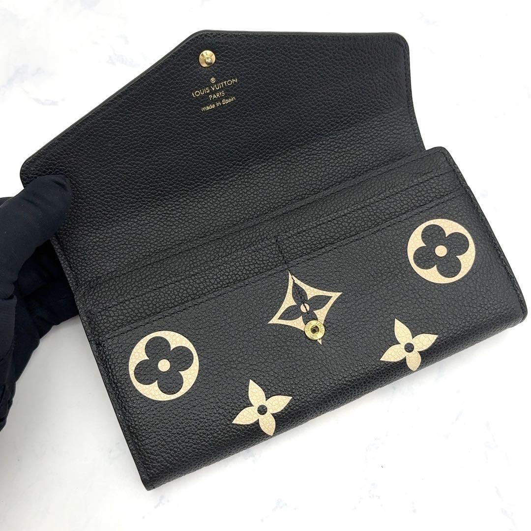 最高級美品】ルイヴィトン アンプラント バイカラー サラ 長財布