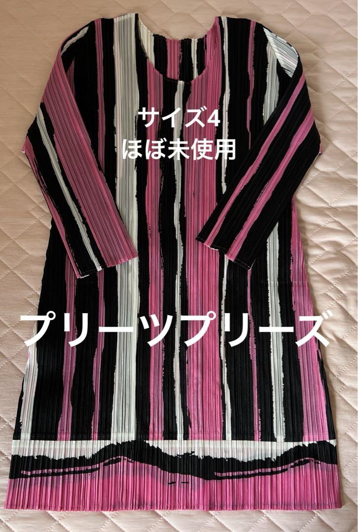 プリーツプリーズ イッセイミヤケ チュニック シマシマ 画像1
