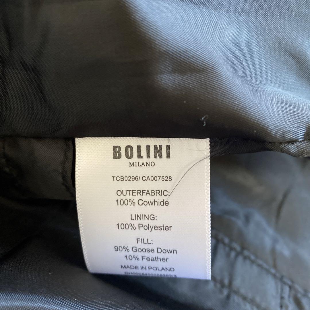冬物一掃激安】新品 BOLINI イタリア ミラノ 革ジャン ダウン