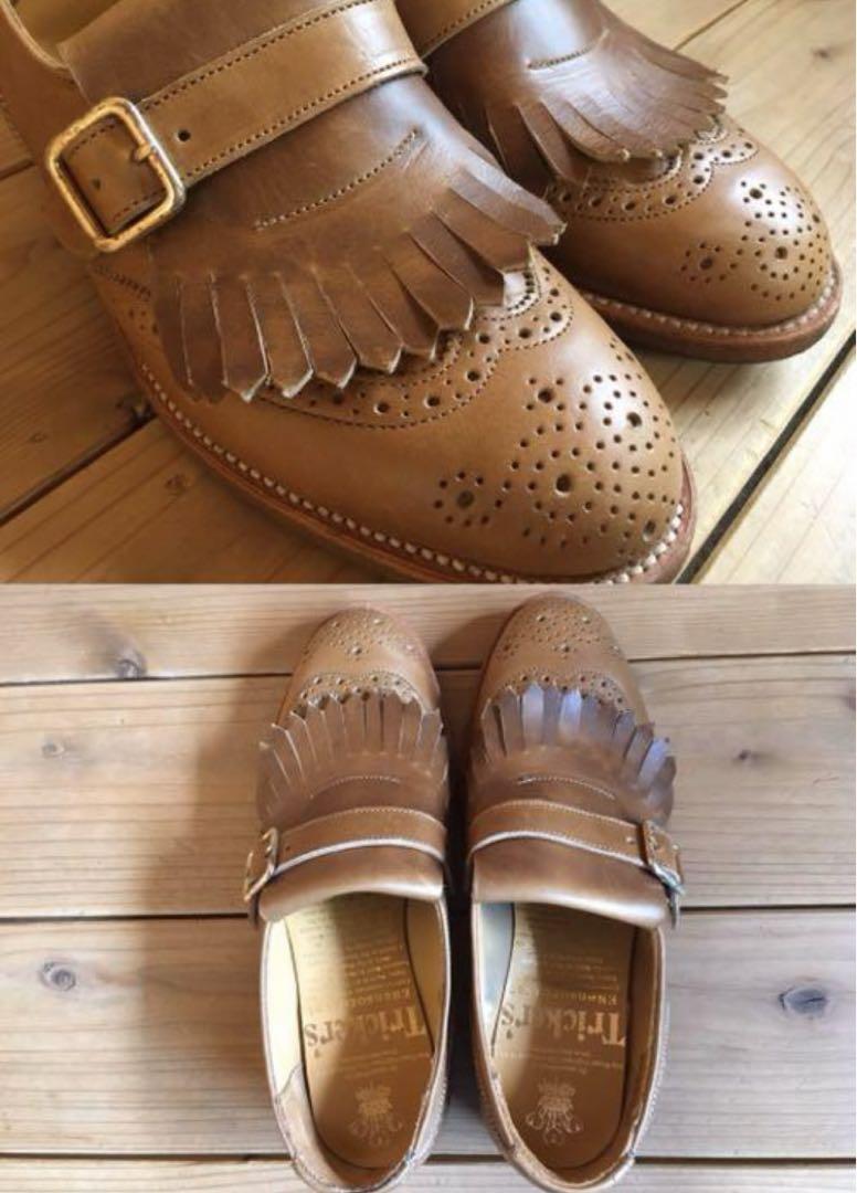 ●95 英国製 Tricker's  ローファー サイズ:4 1/2