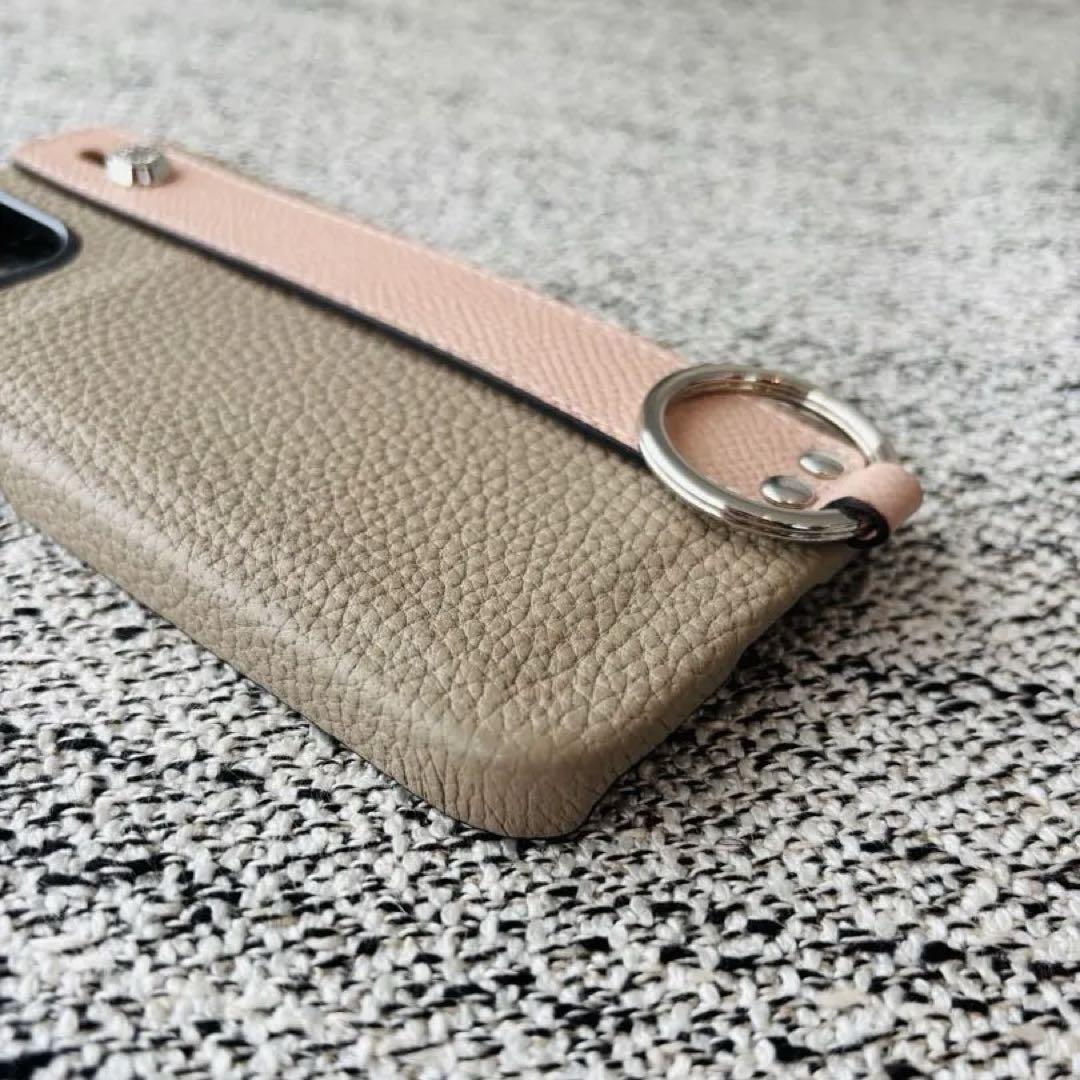 【macaron】iPhone15ケース ストラップセット