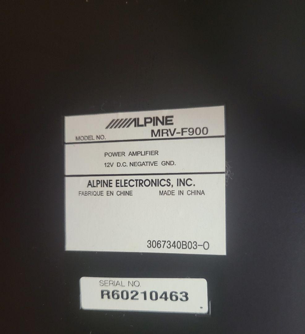 ALPINE MRV-F900 パワーアンプ V12