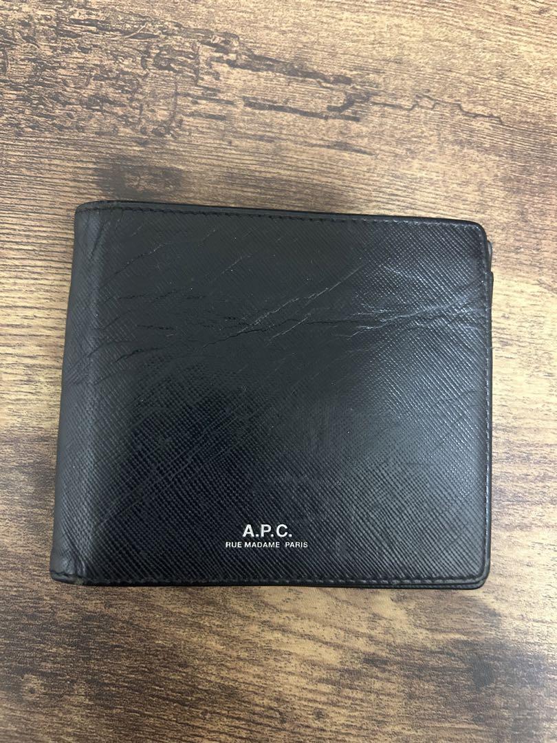 A.P.C. 二つ折り財布 ブラック レザー　交渉あり