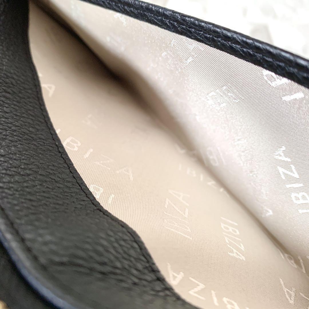 未使用✨《上野店限定》IBIZA イビザ L字型 長財布 パンダ レザー 黒色