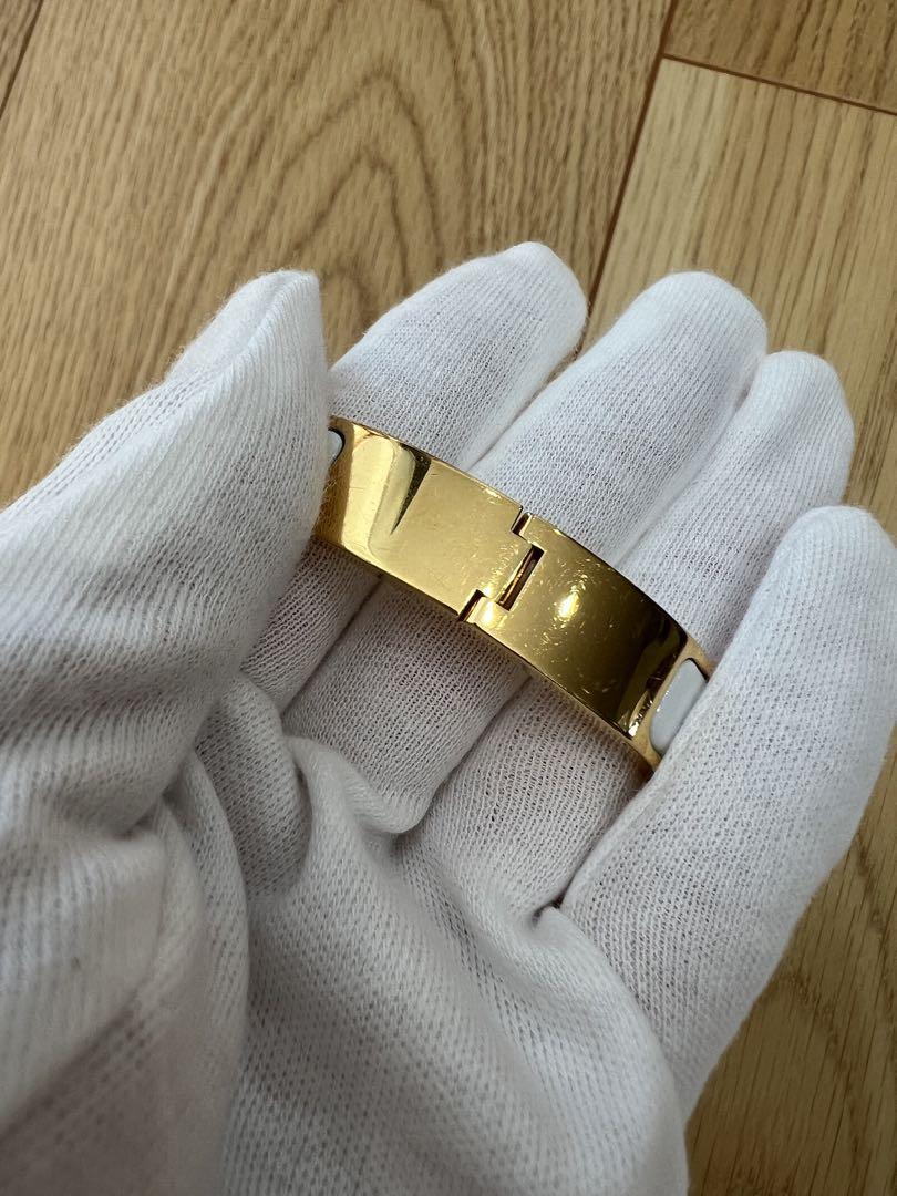HERMES LE BRACELET H ゴールド バングル クリックH アクセサリー