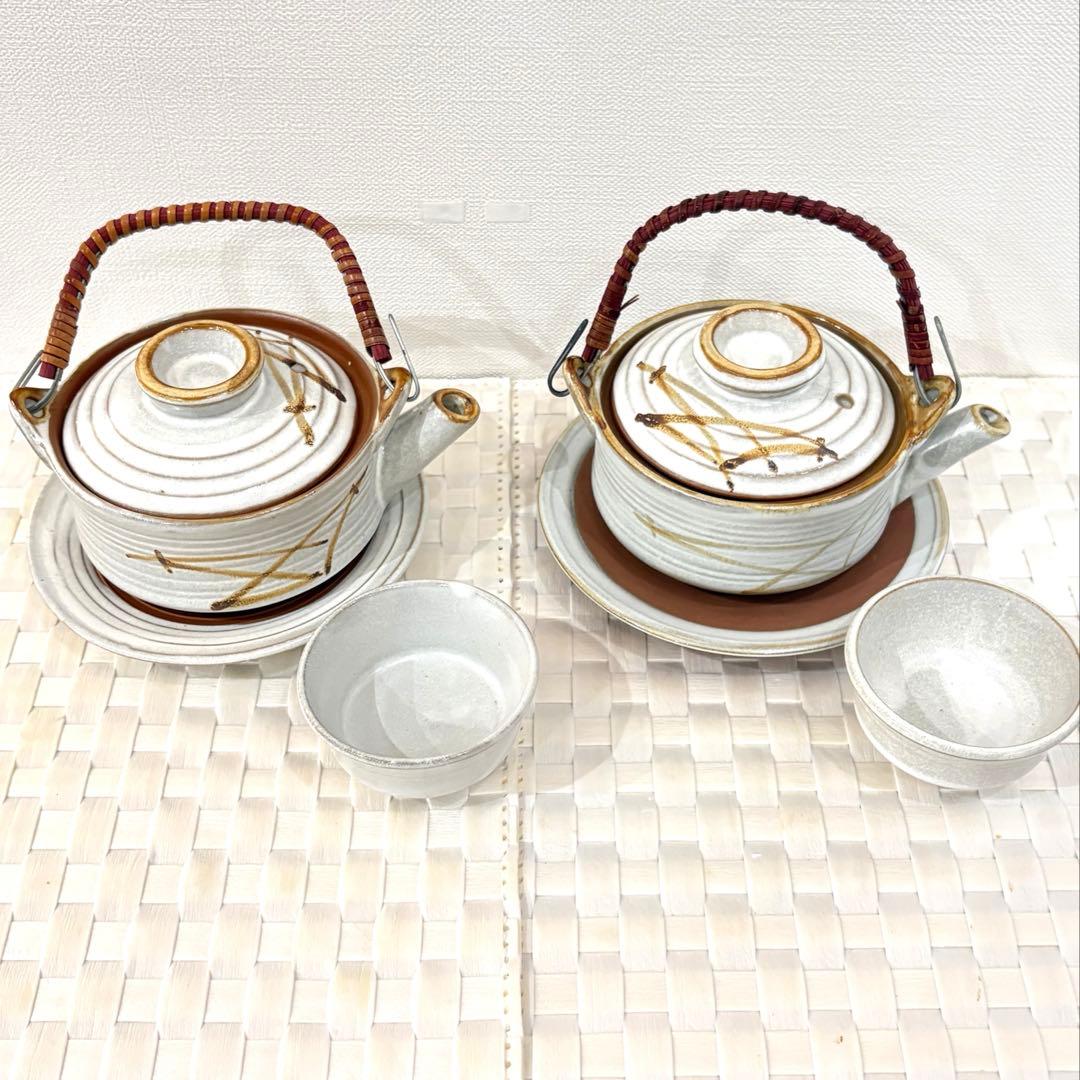 白松葉切立土瓶むし 土瓶蒸し 土瓶むし 松茸 料亭 和食器 2セット き♥に近い