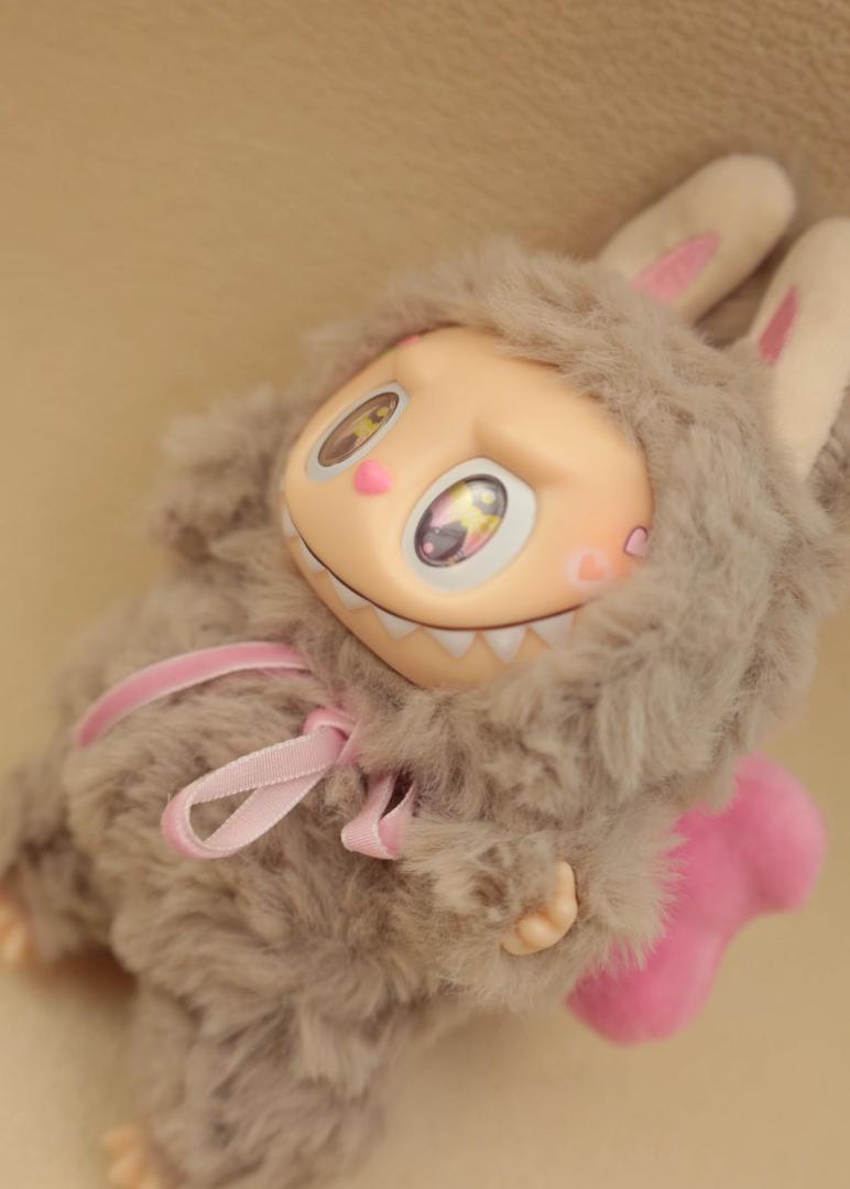 LABUBU エンジェルシリーズ ラブブ　ぬいぐるみ キーホルダー　ピンク
