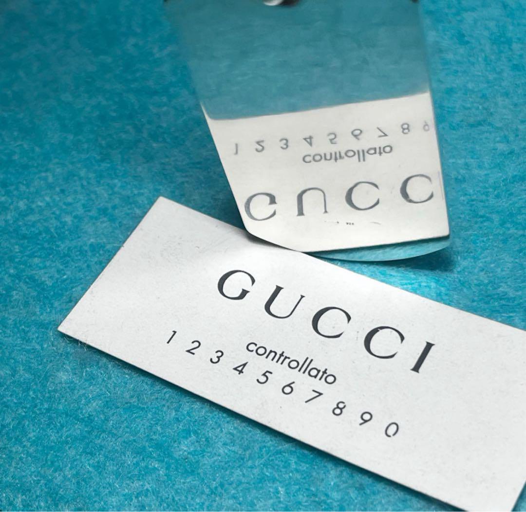美品　GUCCI ドッグタグペンダントネックレス