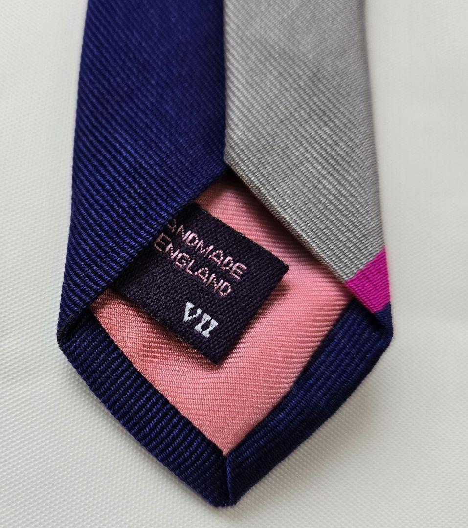 美品　Seaward & Stearn ハンドメイド ネクタイ