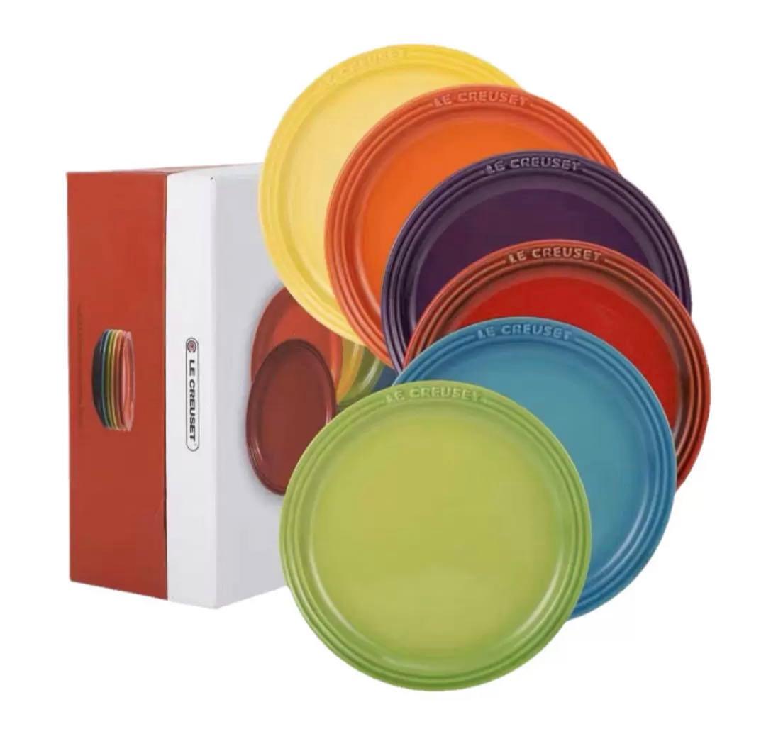 LE CREUSET レインボー プレート 6枚セット