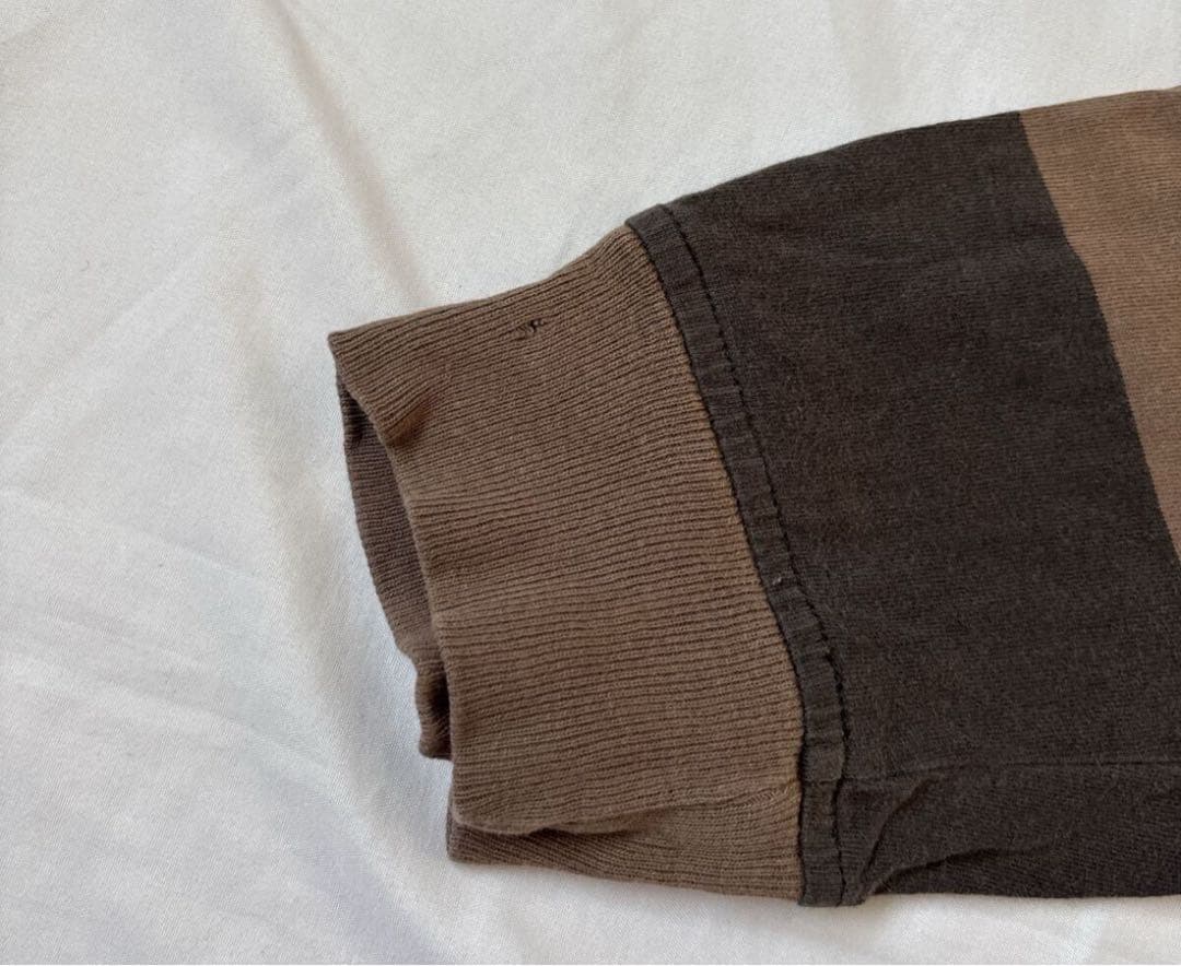 OLD stussy ボーダー　ロンT 紺タグ　 XL