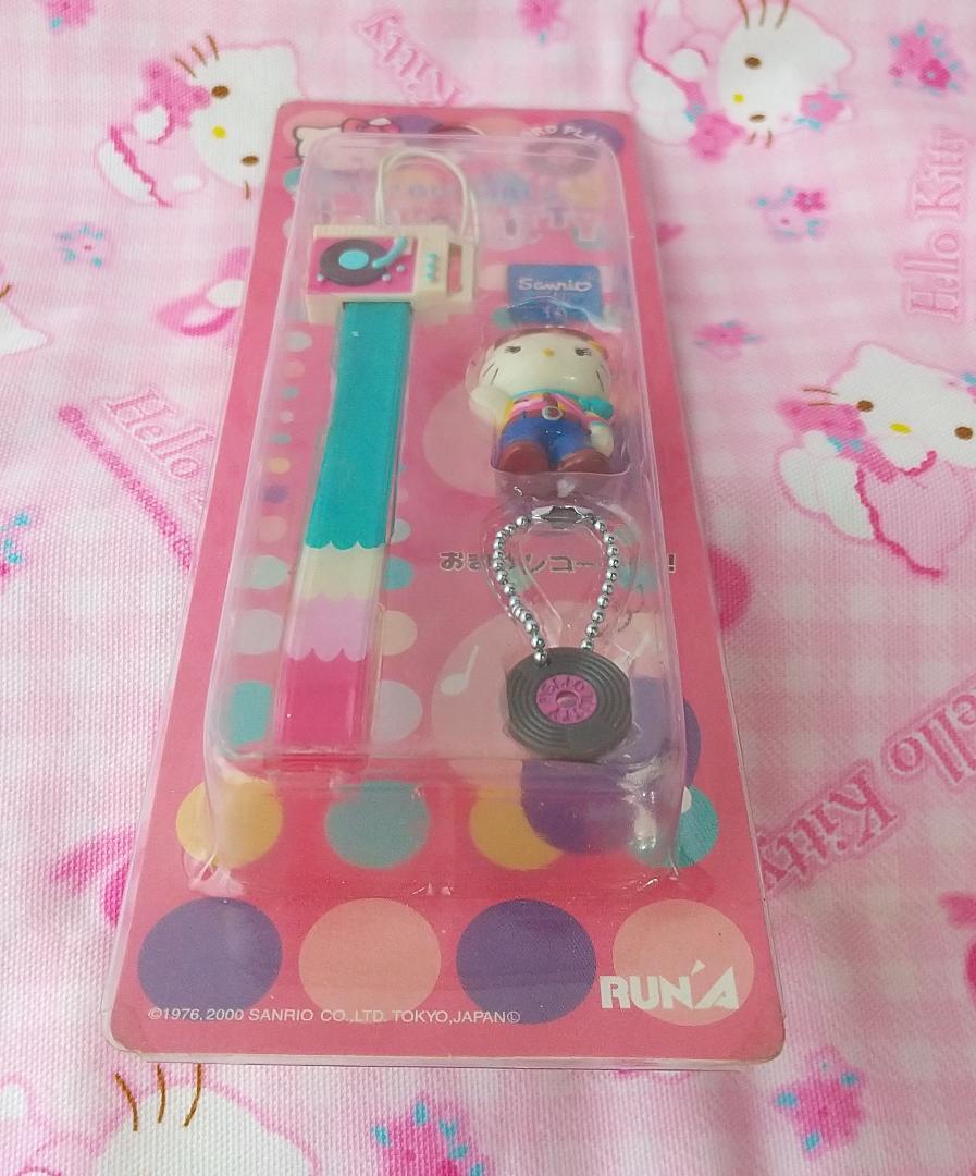 キティ　Go！Go！girls　レコードプレーヤーストラップ　マスコット