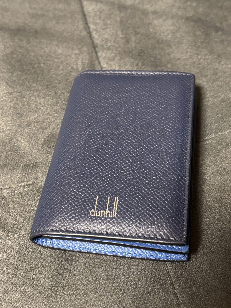dunhill ネイビー レザー 名刺入れ　カドガン