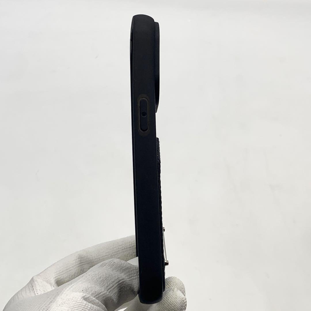 PRADA iPhone14Pro ケース スマホ サフィアーノレザー 三角ロゴ