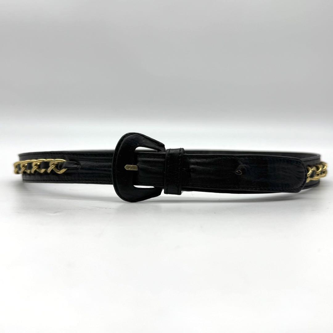 希少・美品✨シャネル チェーンベルト ゴールド金具 ココマーク