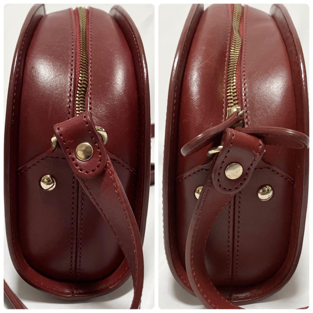 A.P.C. アーペーセー ショルダーバッグ ハーフムーン 斜めがけ可 ボルドー