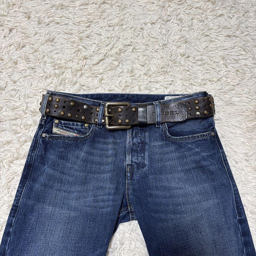 小物 archive diesel leather studs belt y2k