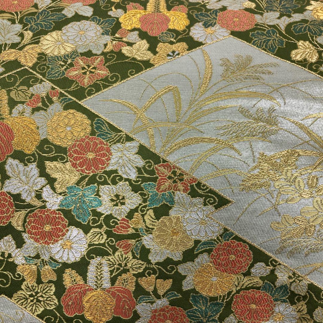 最新作人気SALE 安 5201T 袋帯 金銀糸 松皮取り蒔絵菊文様 着物 eUBMh-m74867016507 特価超激得