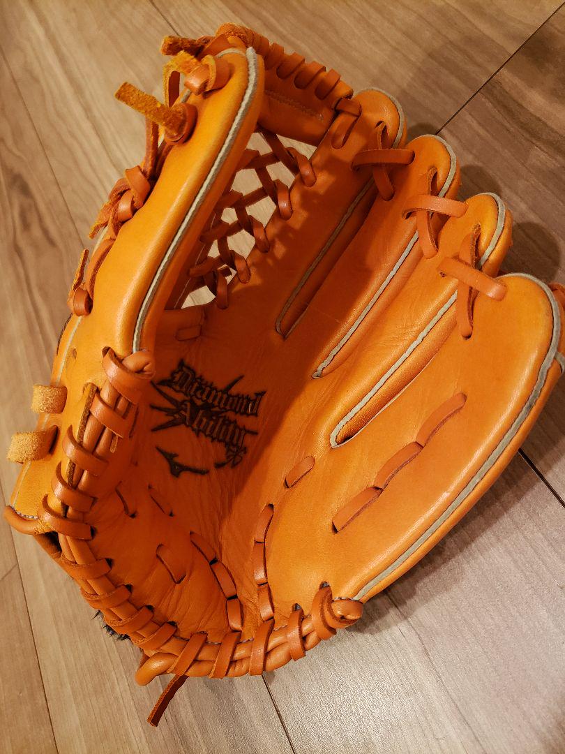 Mizunoジュニア用 軟式グローブ オレンジ　イチローモデル　ミズノ少年外野手