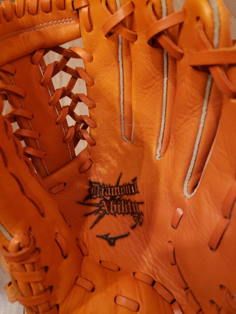 Mizunoジュニア用 軟式グローブ オレンジ　イチローモデル　ミズノ少年外野手