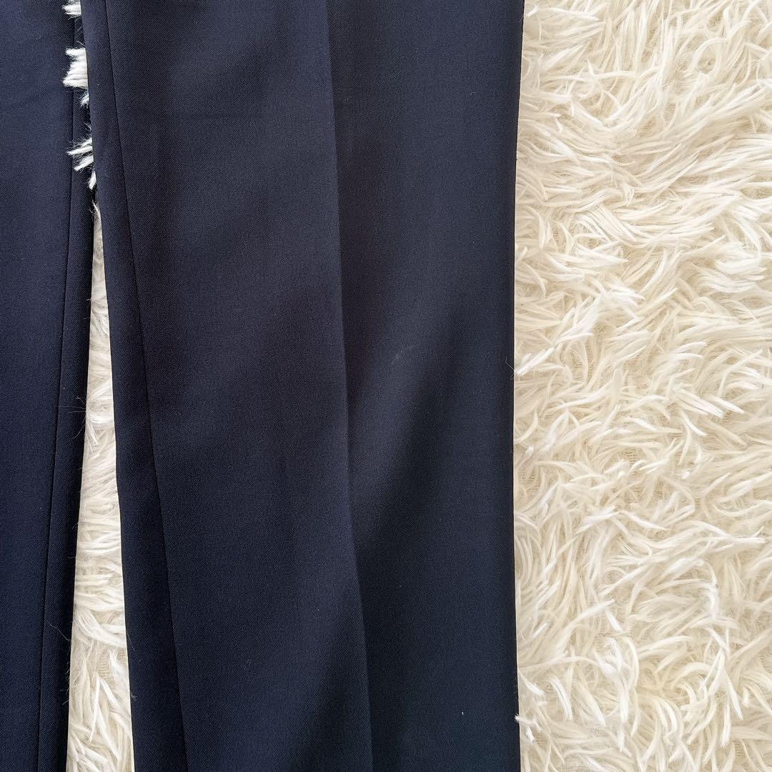 BEIGE, ✨パンツスーツ ノーカラージャケット セットアップ ネイビー 4