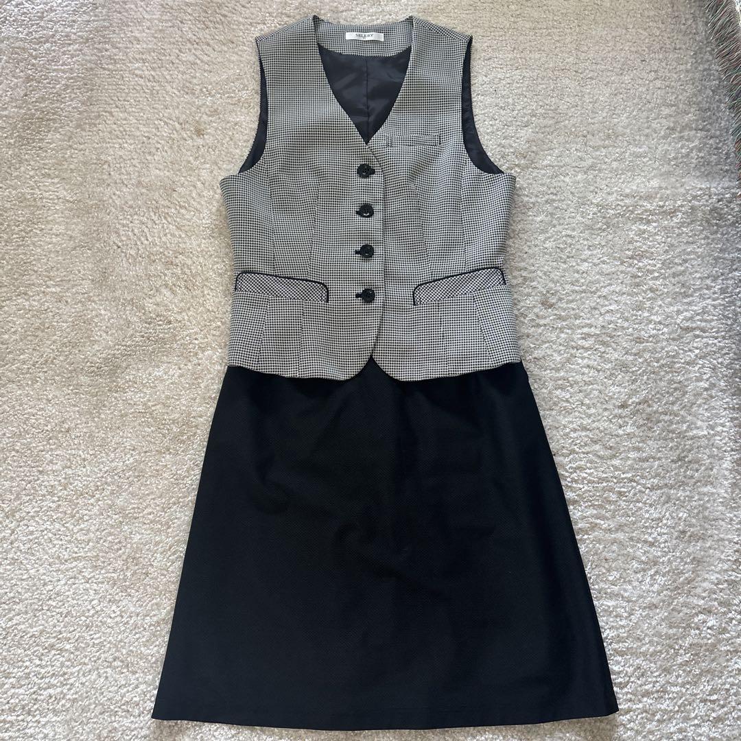 セロリー　事務服上下セット新品 ☆新品タグ付上下セット☆ 9-7号 セロリー ネイビー OL 事務 服