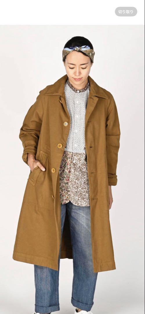 短期出品】45R 後染もめんオックス908のコート