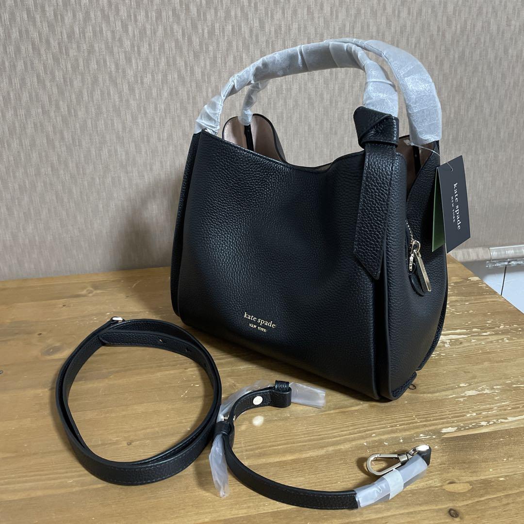 【美品】 ケイトスペード ショルダーバッグ ブラック 黒 コニー レザー kate spade ショルダーバッグ 黒 レザー