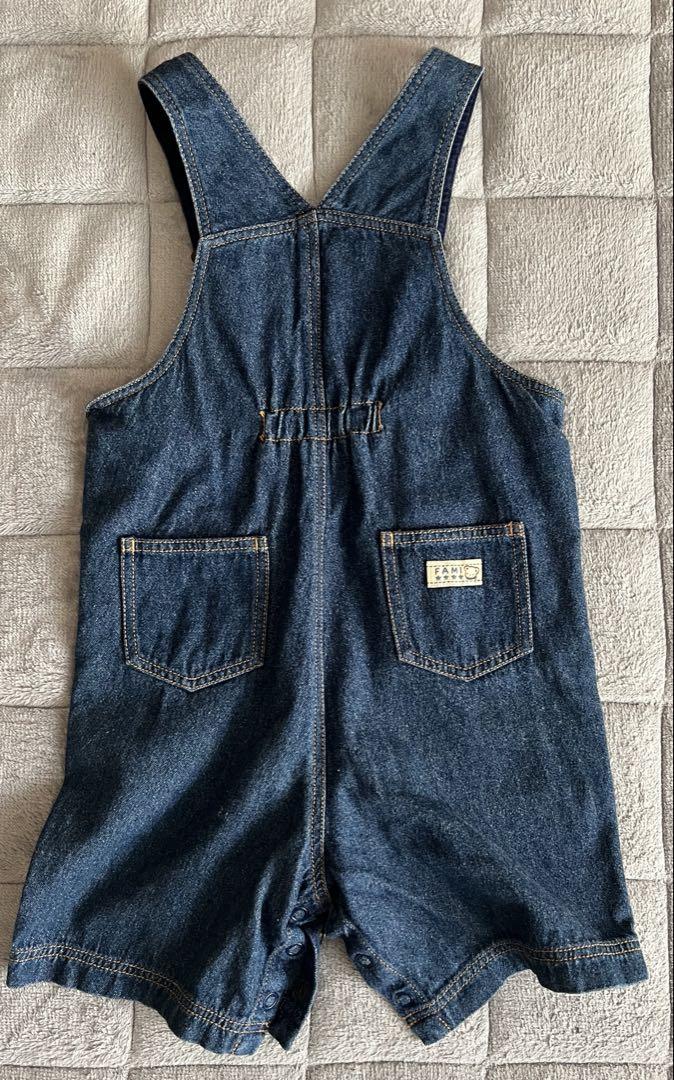 familiar - ファミリア オーバーオール 80cm 女児 ブルー【中古