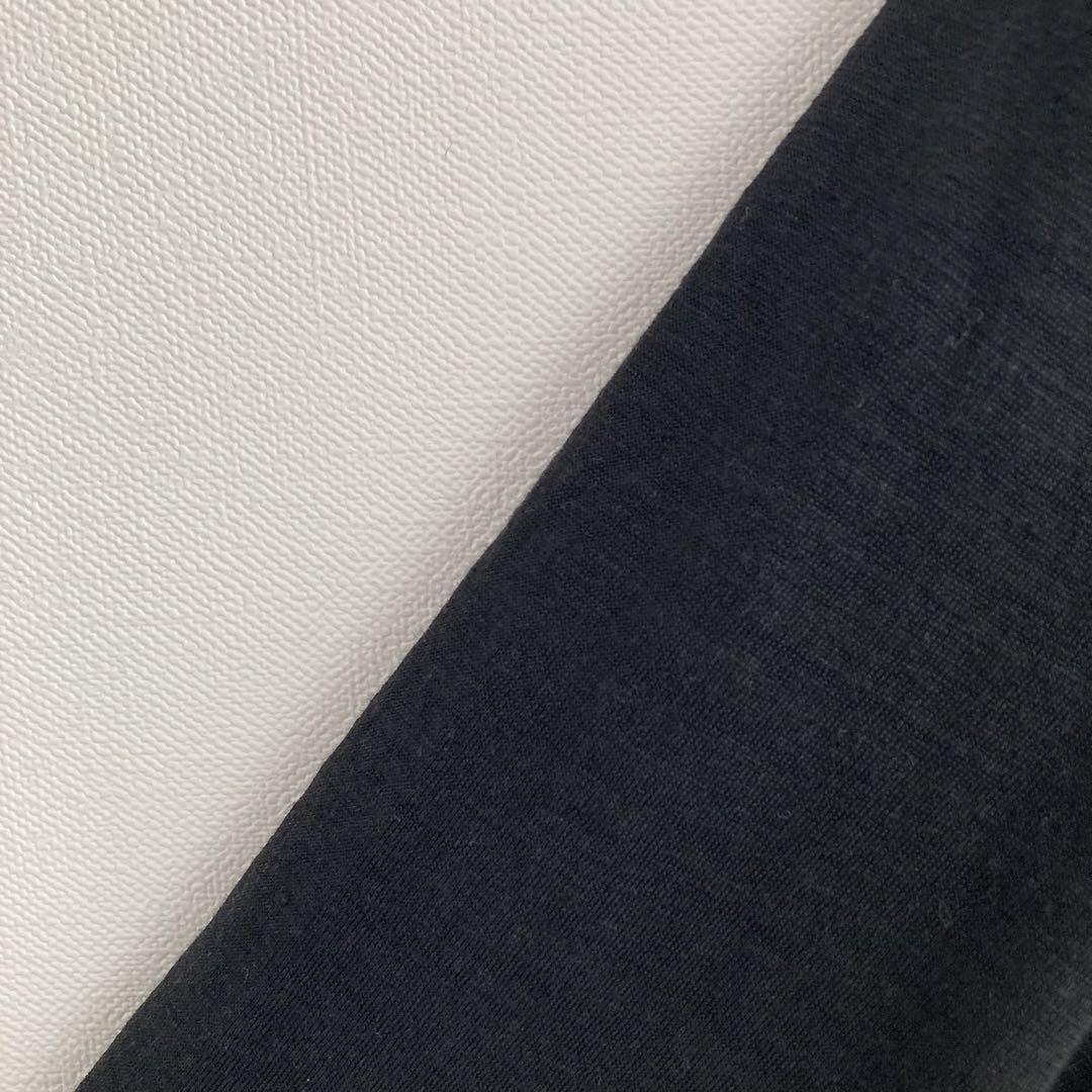 ビアズリー・バック刺繍リネンカットソー・ブラック