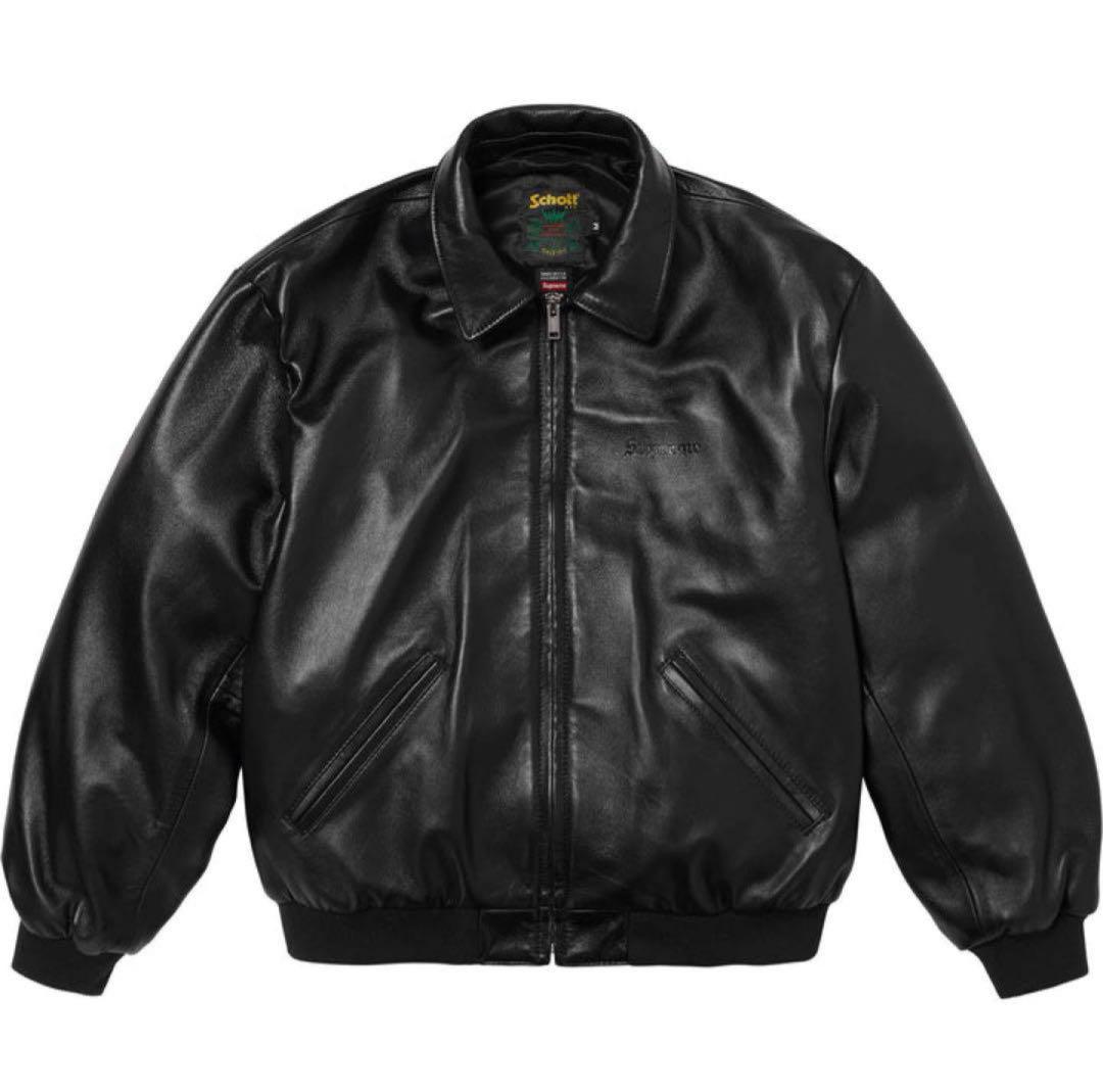 Supreme Schott Leather Bomber Jacket L