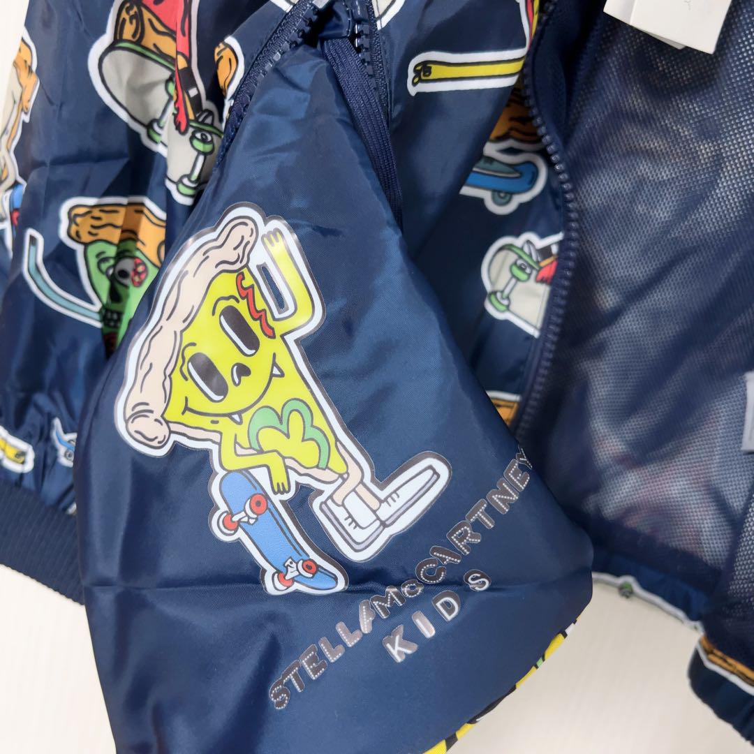 【新品】stella mccartney ピザ柄 ウィンドブレーカー 8A 【新品】stella mccartney ピザ柄 ウィンドブレーカー 8A