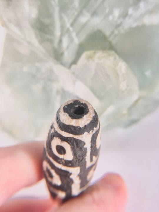 【神水浄化済み！】　極太　火供　九眼天珠　No.2 単品