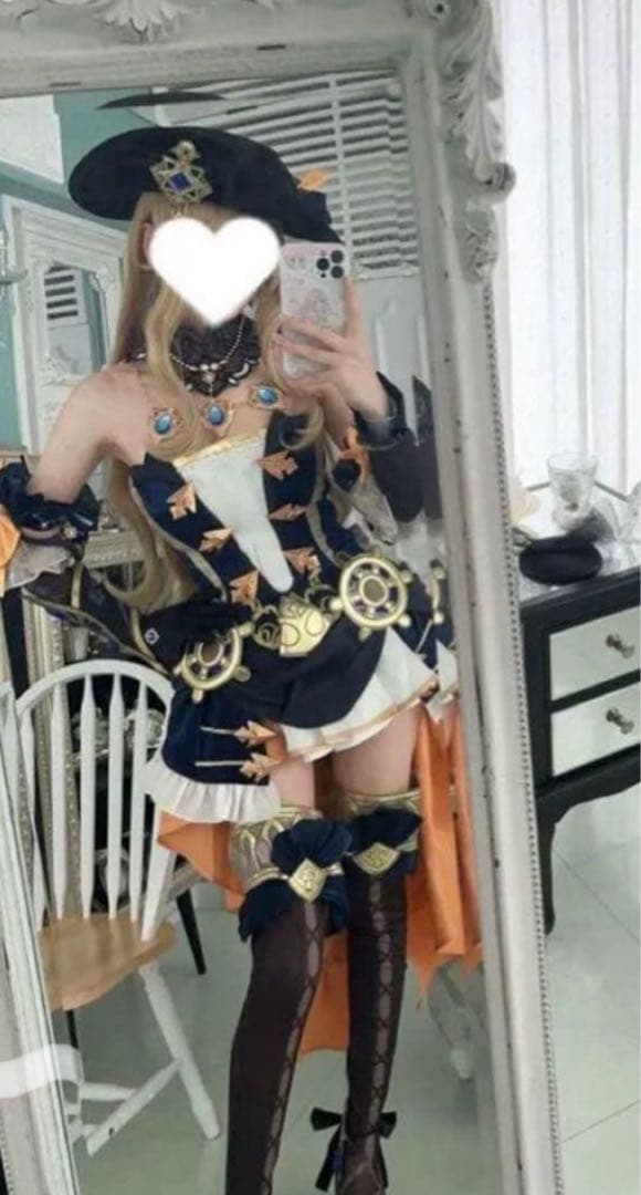 コスプレ衣装原神 ナヴィア コスプレ 三分妄想 衣装ウィッグフルセット