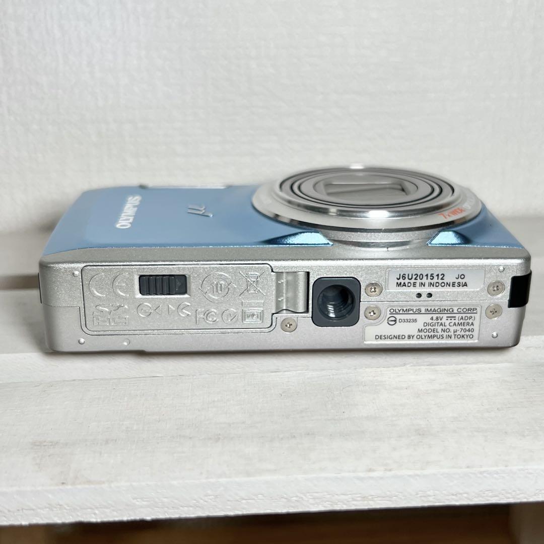 OLYMPUS オリンパス μ 7040 デジカメブルー
