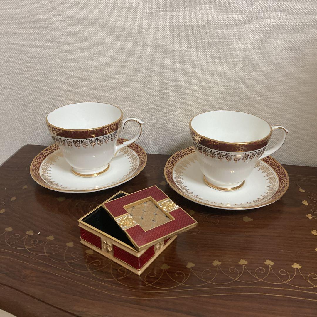 イギリス製　DUCHESS Winchesterコーヒーカップ2客&小物入れ
