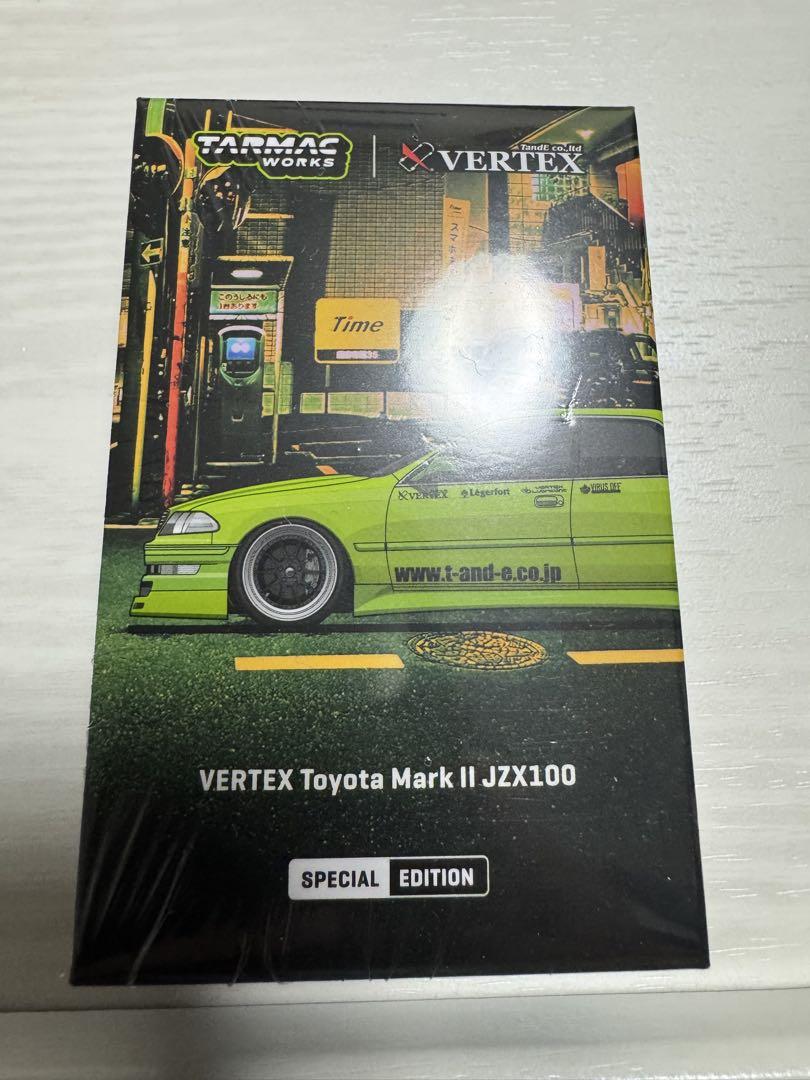 ターマックワークス VERTEX Toyota MarkⅡ JZX100 新品 1/64 Tarmac Works VERTEX Toyota Mark II JZX100 White