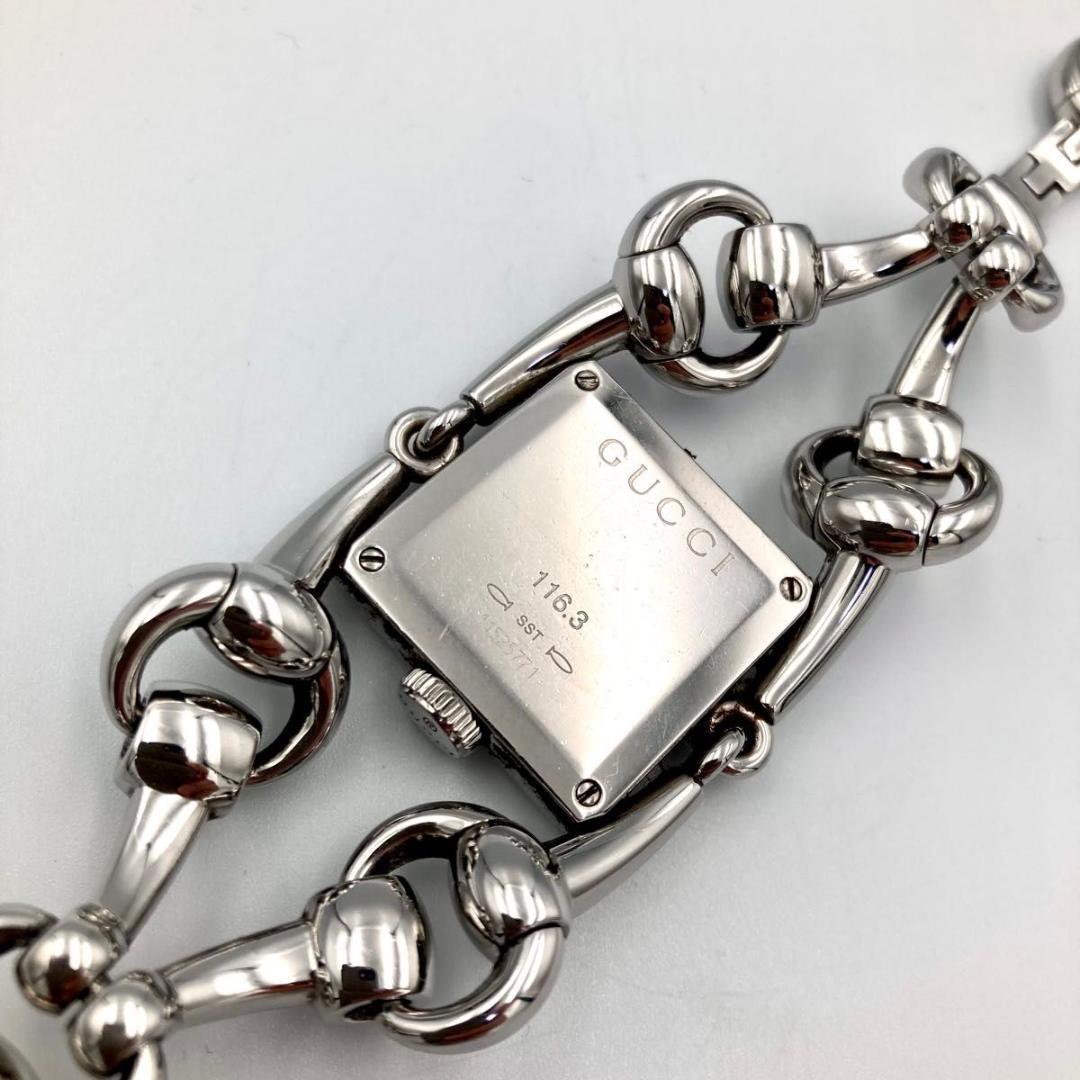 極美品 グッチ シニョーリア 116.3 腕時計 クォーツ レディース 稼働品