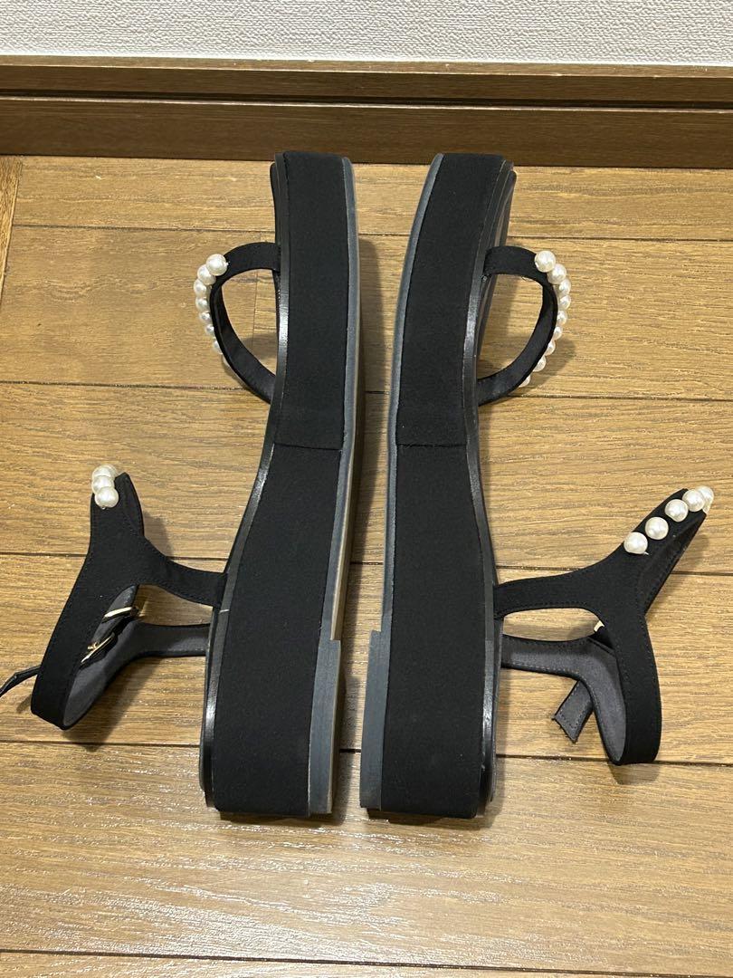 ルタロン　パールフラットサンダル