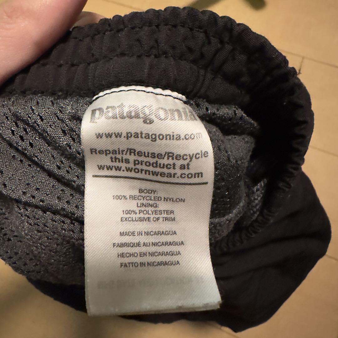 patagonia バギーズショーツ　7インチ　Ｍサイズ　黒　ブラック
