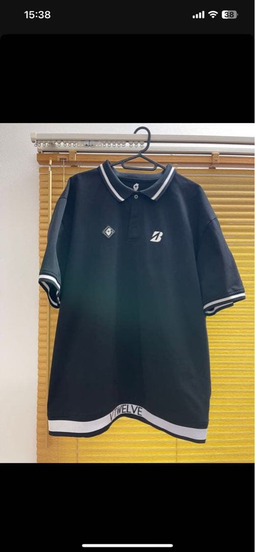 ゴルフ用 黒ポロシャツと白パンツセット2XL 3L