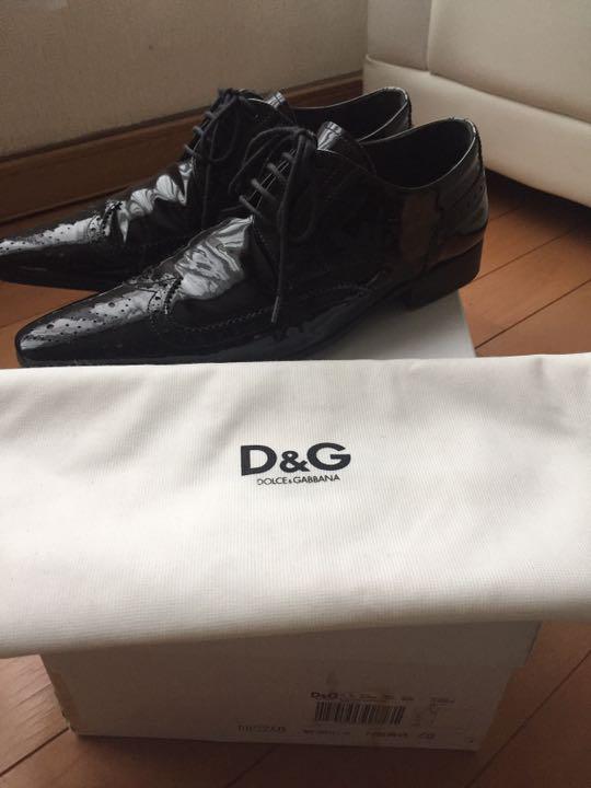 D&G エナメル ドレスシューズ ウイングチップ ドルガバ