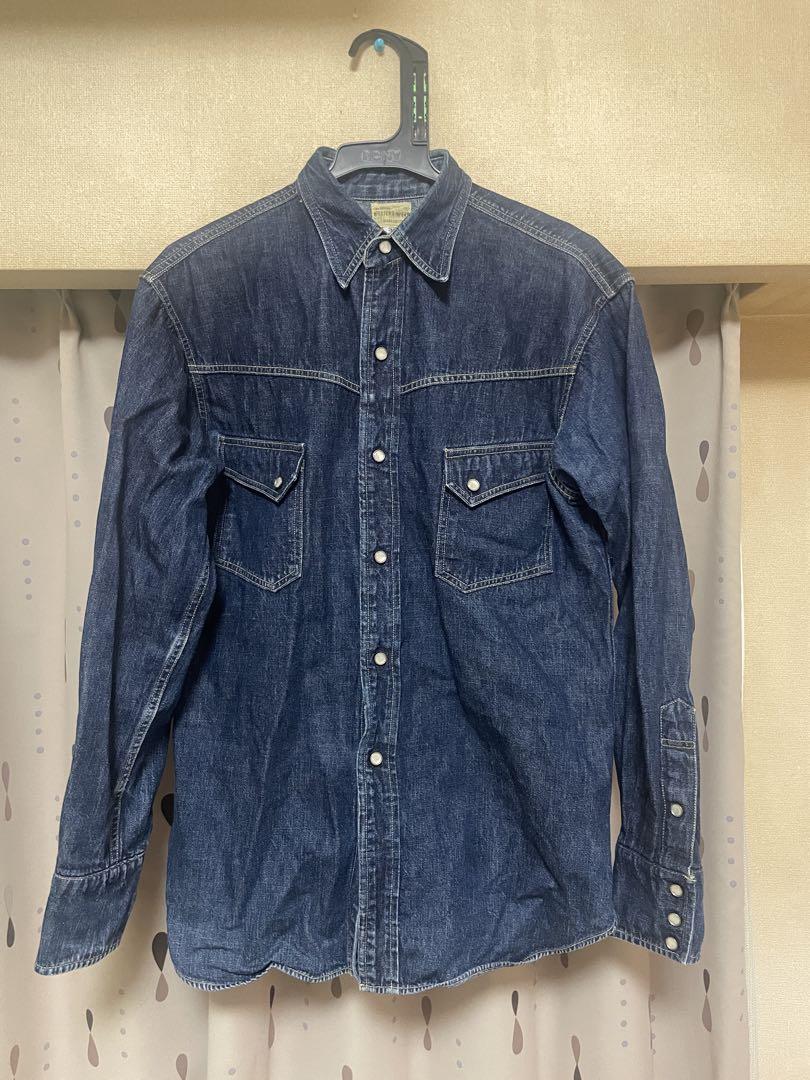 WAREHOUSE 3001ウエスタンデニムシャツ 長袖 38