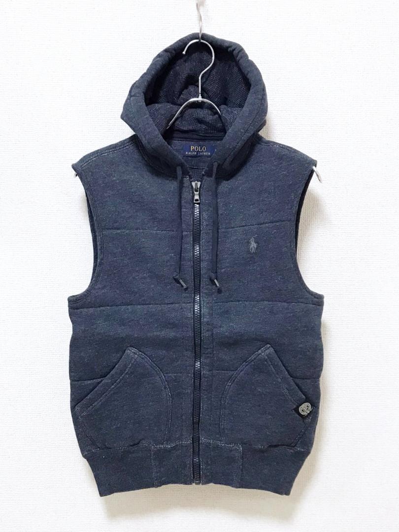 【未使用品】POLO RALPH LAUREN フリースフードベスト XSサイズ